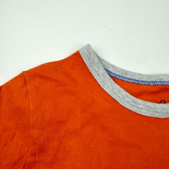 Mini Boden Orange Soccer Appliqué Tee - Picture 3 of 5